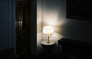 Photo retro floor lamp