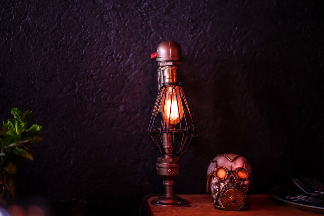 Photo steampunk desk lamp