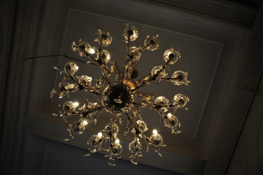 Photo luxury crystal pendant lamp